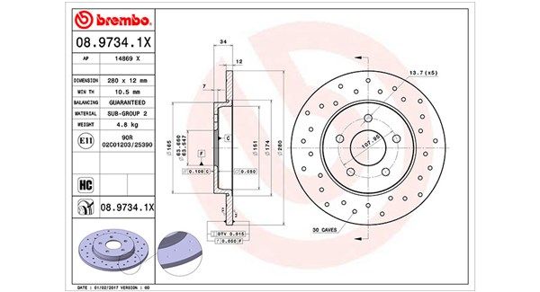 MAGNETI MARELLI Тормозной диск 360406057902